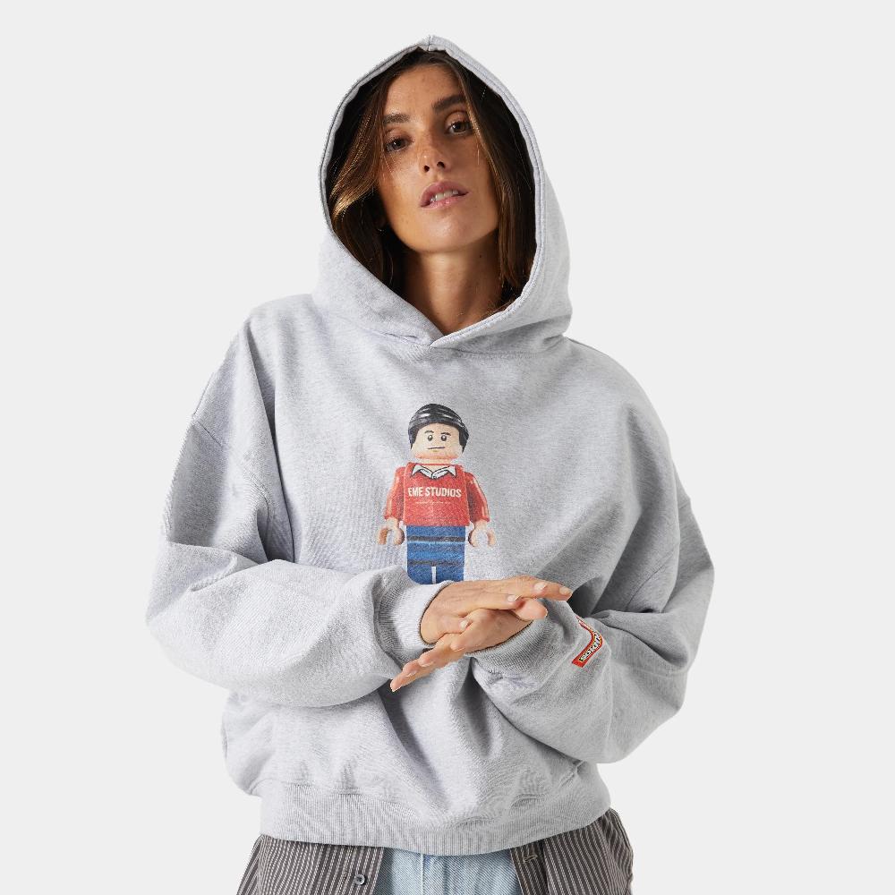 Eme Brick Heather Grey Hoodie
