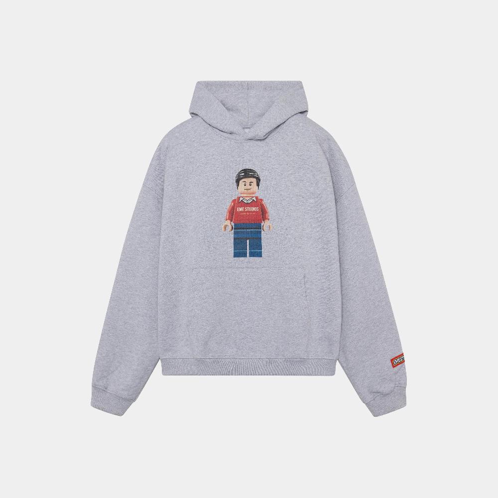Eme Brick Heather Grey Hoodie