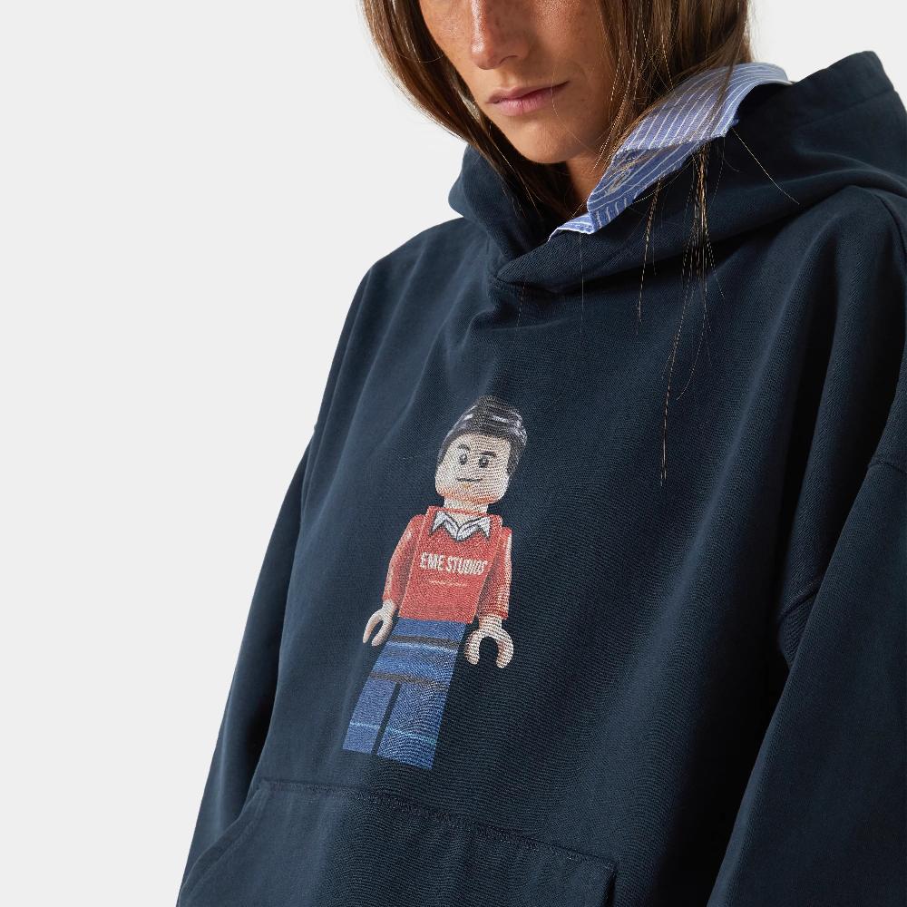 Eme Brick Navy Hoodie