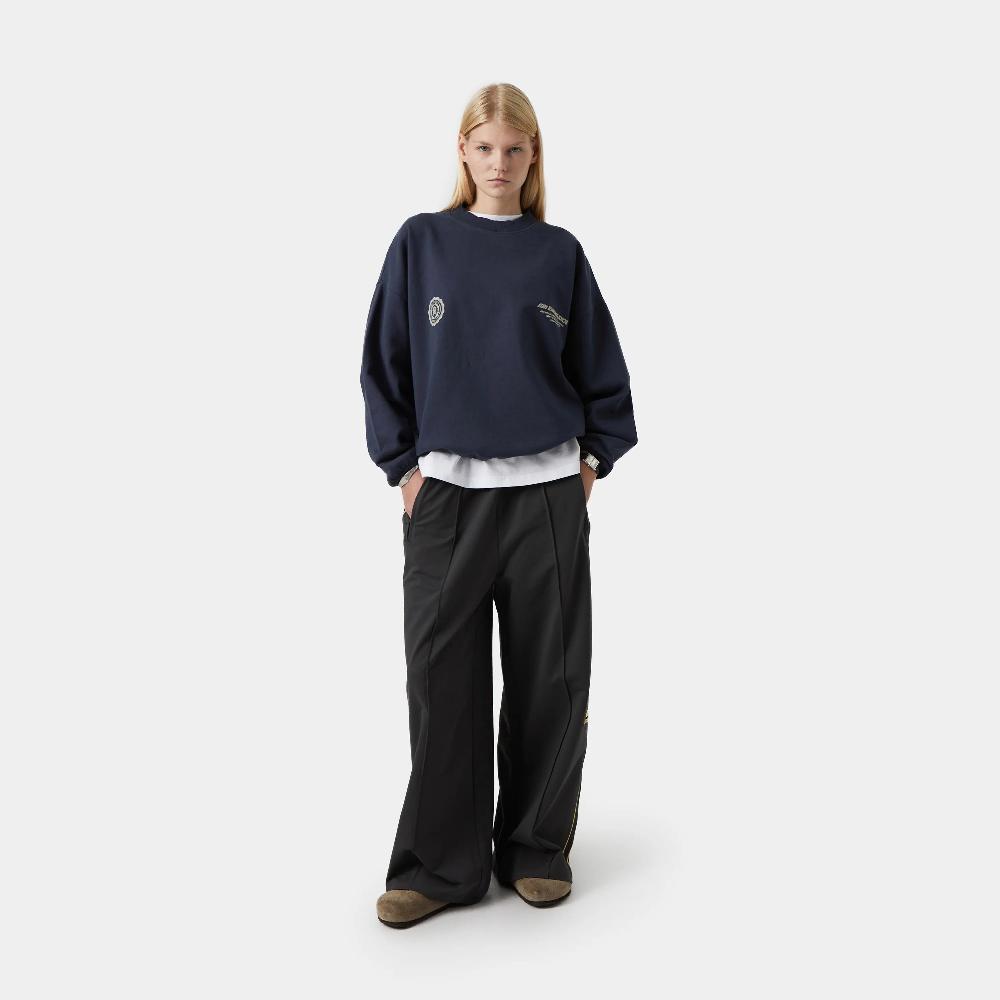 Eme Buckler Navy Oversized Crewneck