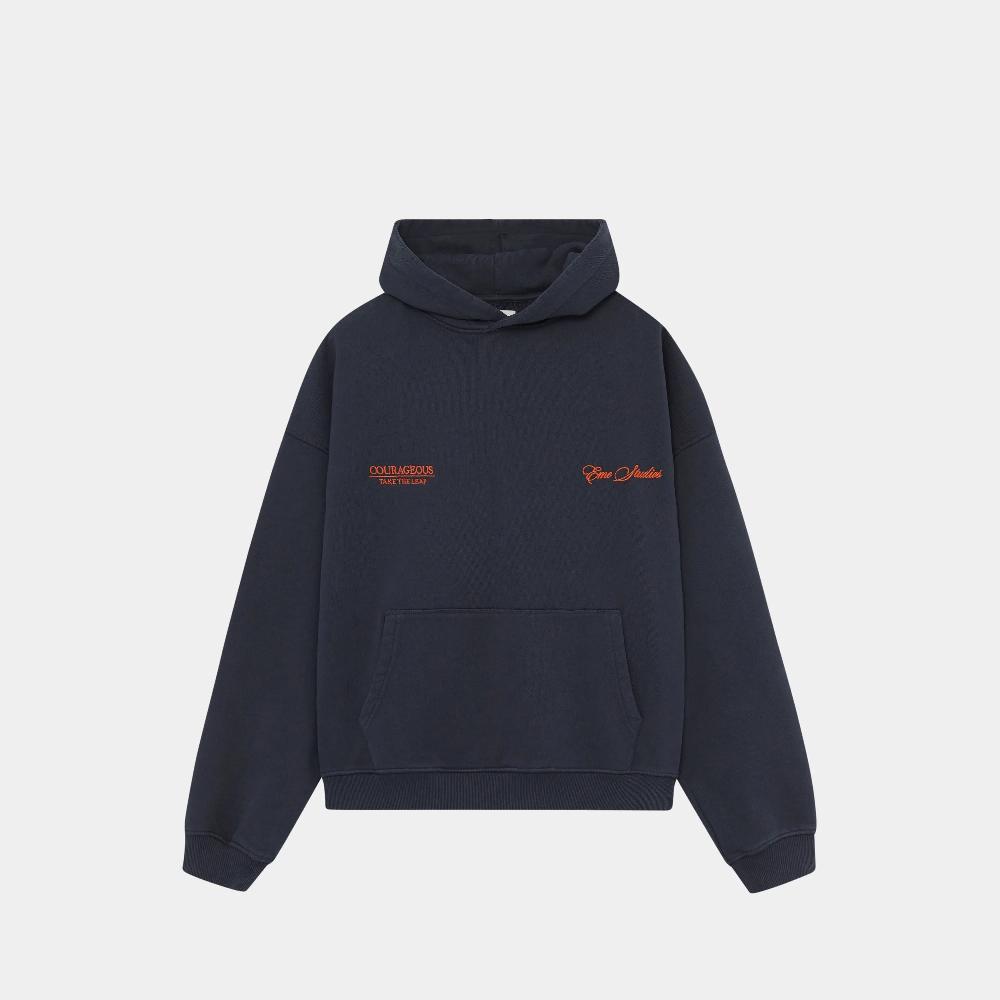 Eme Courageous Navy Oversized Hoodie