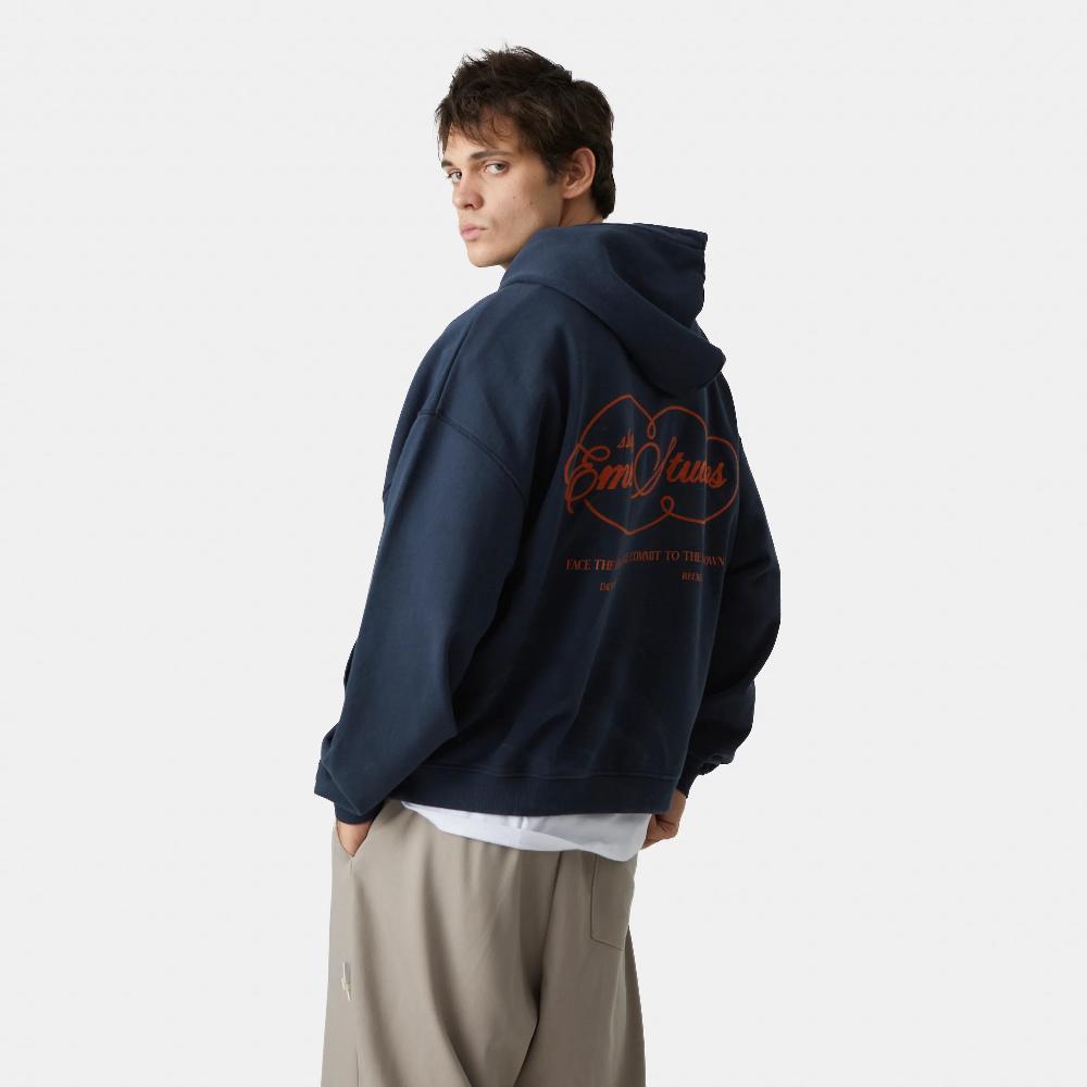 Eme Courageous Navy Oversized Hoodie