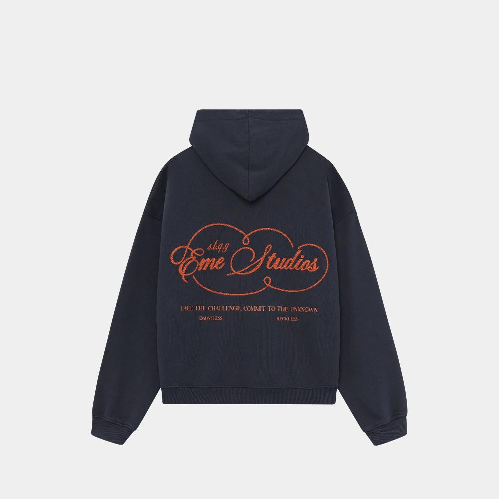 Eme Courageous Navy Oversized Hoodie