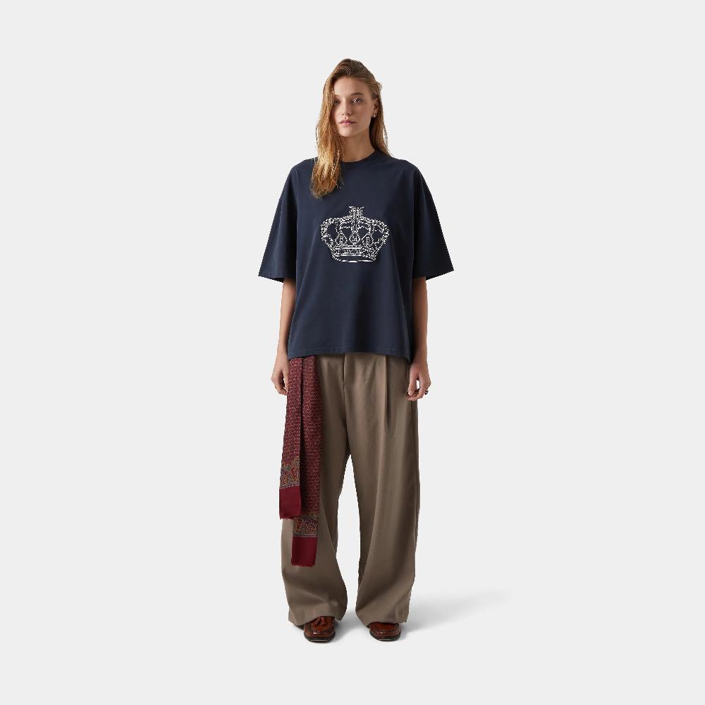 Eme Crown Navy Oversized Tee