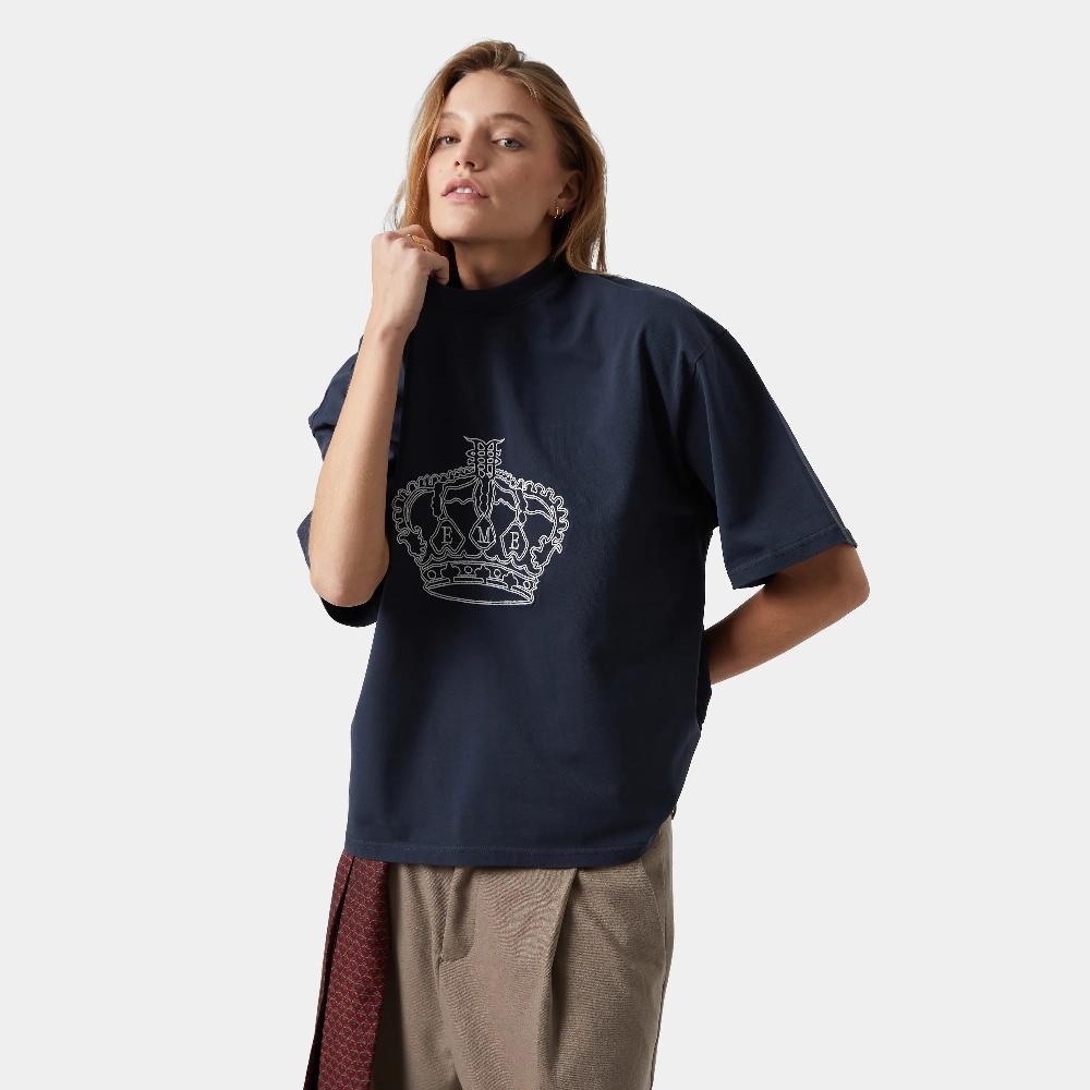 Eme Crown Navy Oversized Tee