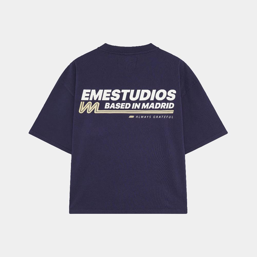 Eme Daily News Navy Oversized Tee