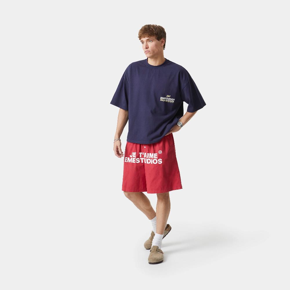 Eme Daily News Navy Oversized Tee