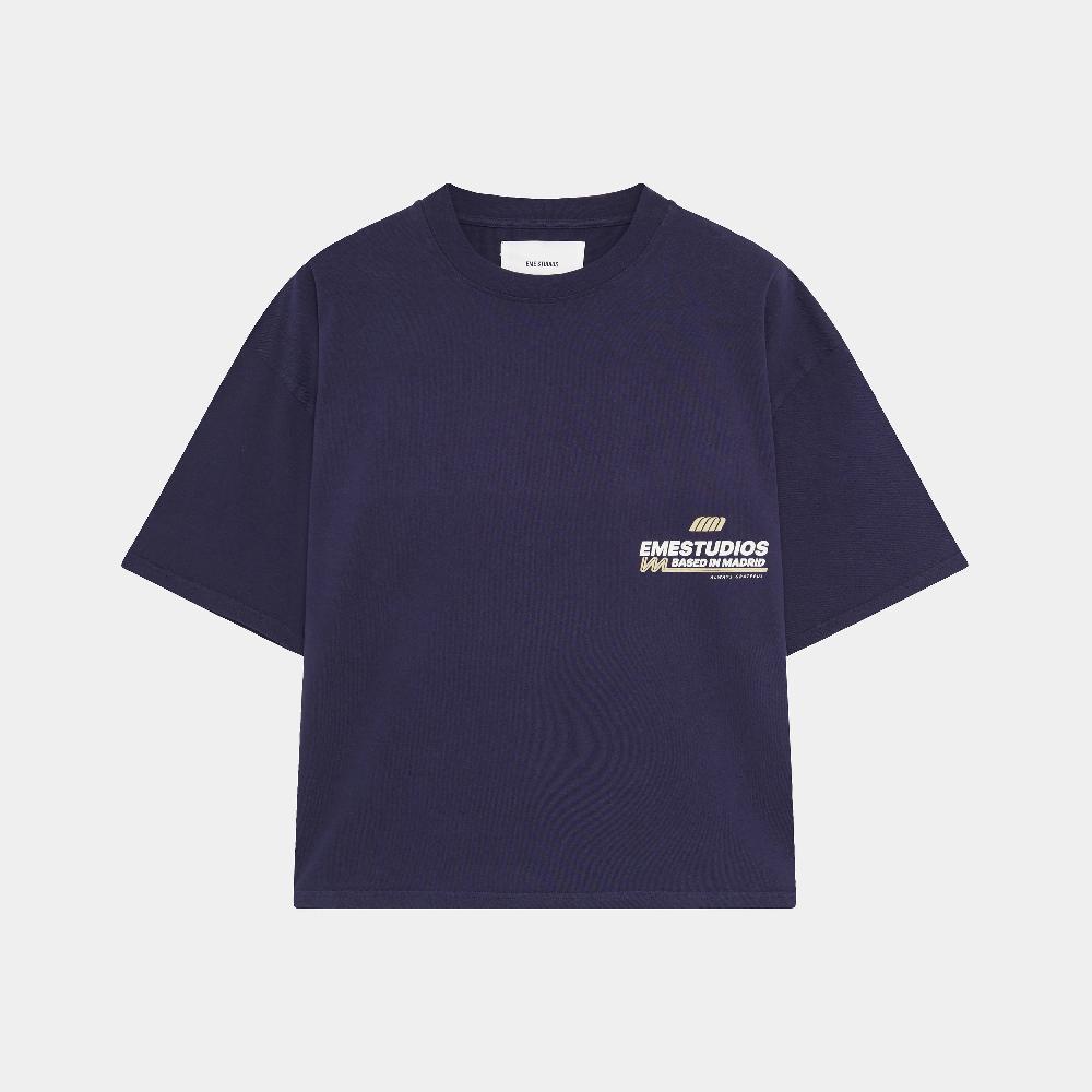 Eme Daily News Navy Oversized Tee