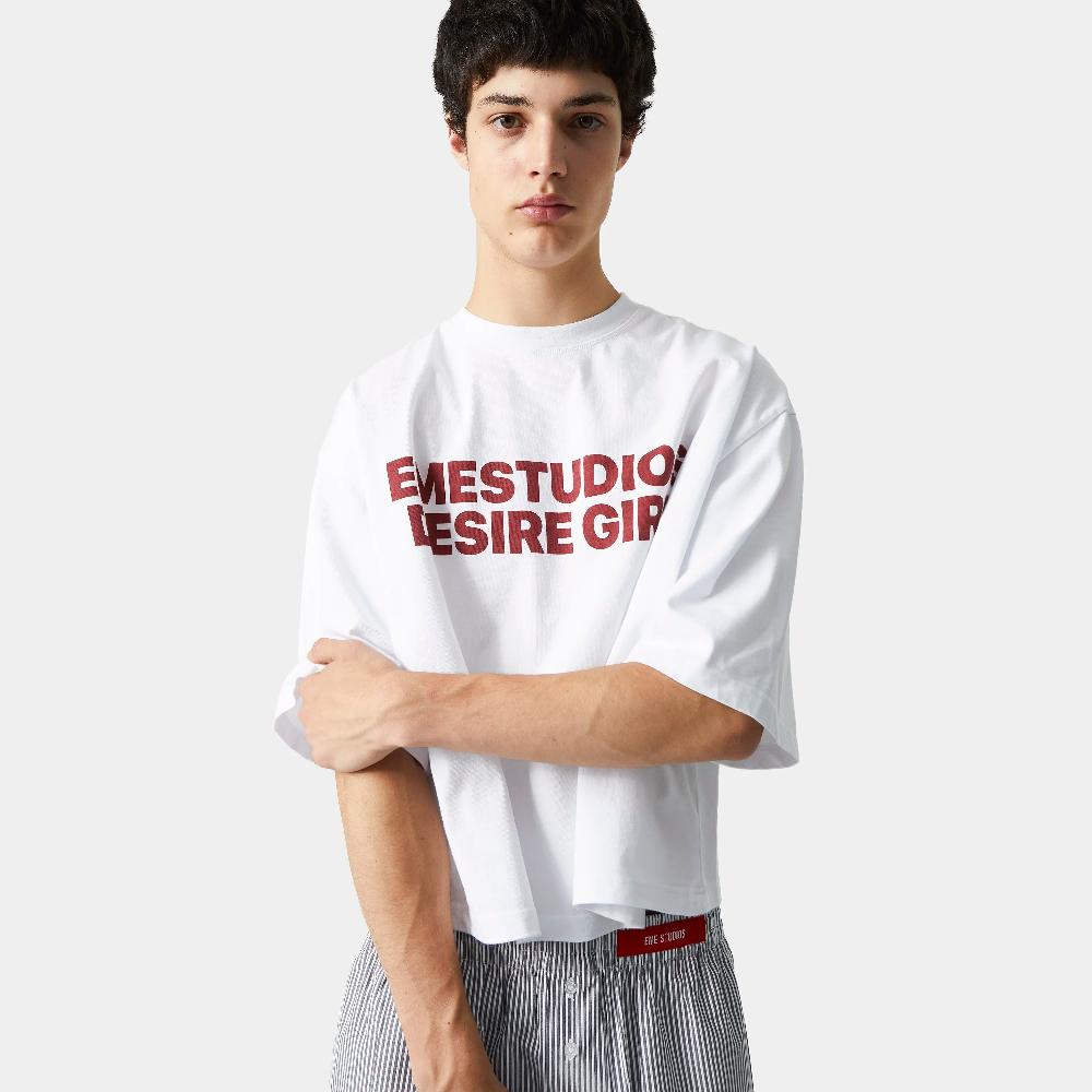 Eme Desire Girl Pearl Cropped Boxy Tee