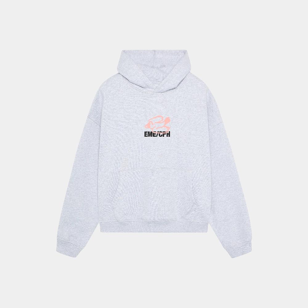 Eme Due Heather Grey Hoodie