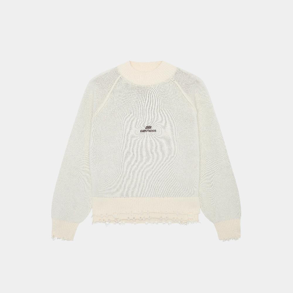 Eme Fray Off Sand Knit Sweater