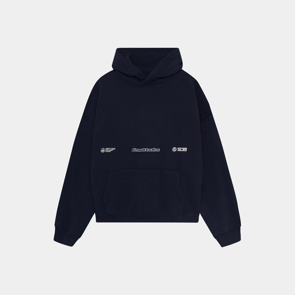 Eme Grin Dark Navy Oversized Hoodie