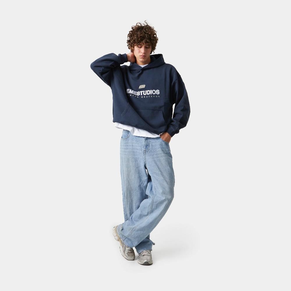 Eme Hallmark Navy Oversized Hoodie
