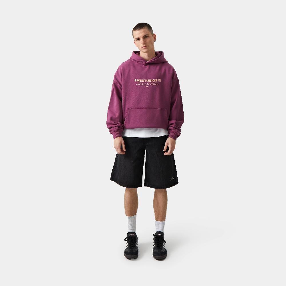 Eme Hectic Dry Rose Oversized Hoodie