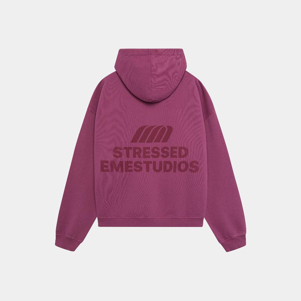 Eme Hectic Dry Rose Oversized Hoodie