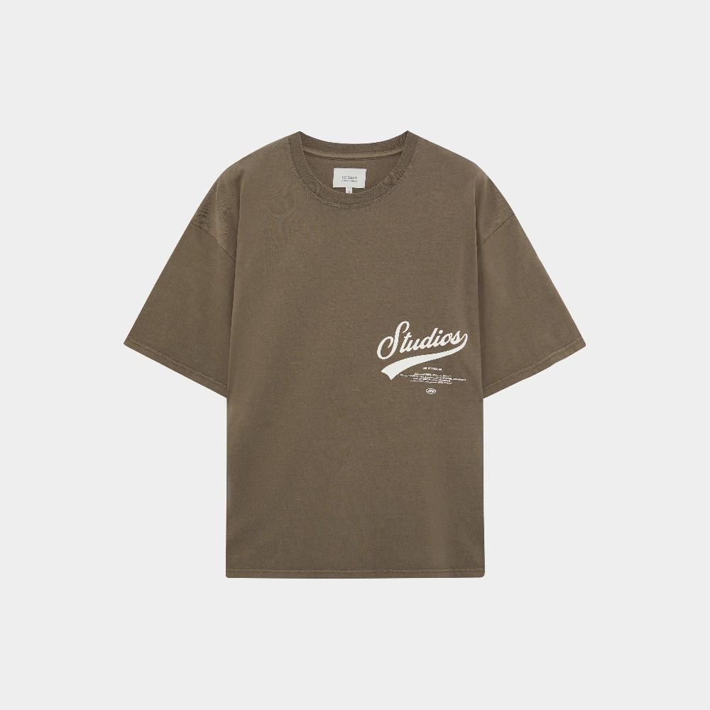 Eme High School Muddy Brown Oversized Tee