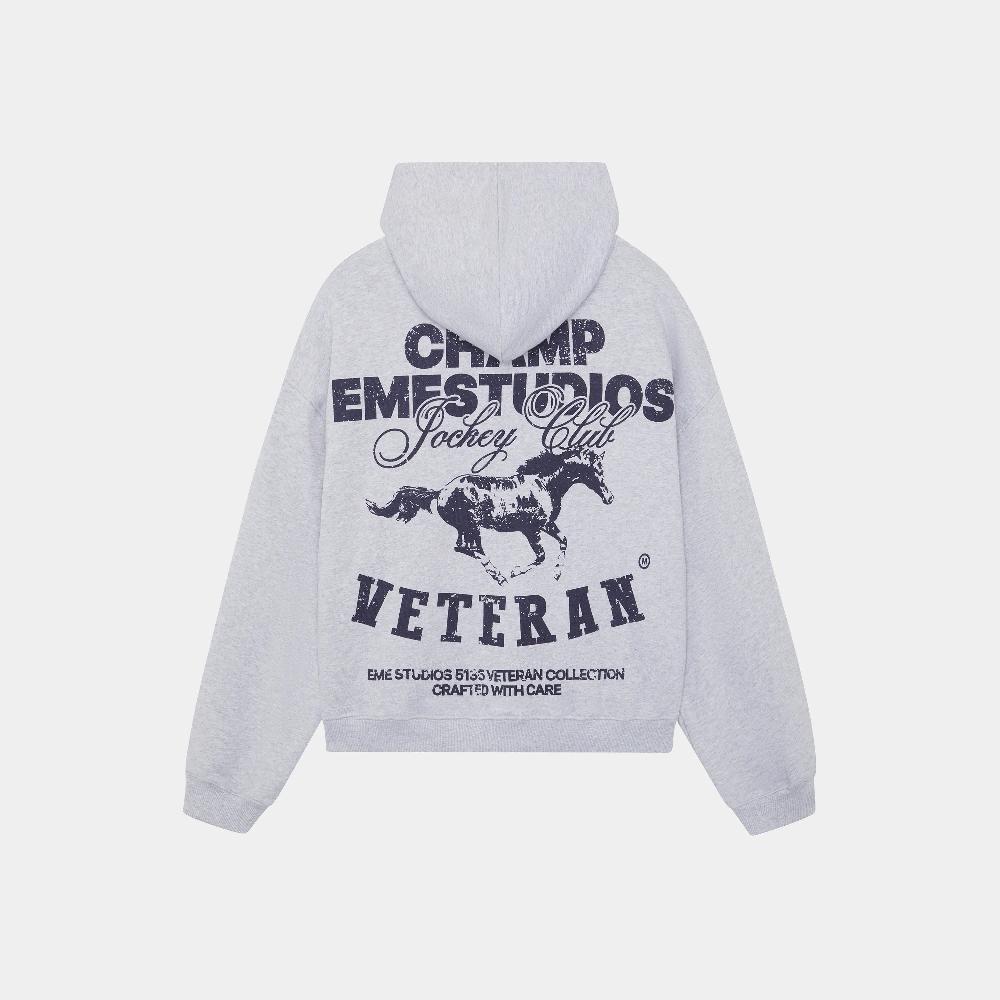 Eme Horse Heather Grey Oversized Hoodie