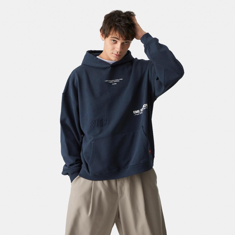 Eme Jack Navy Oversized Hoodie