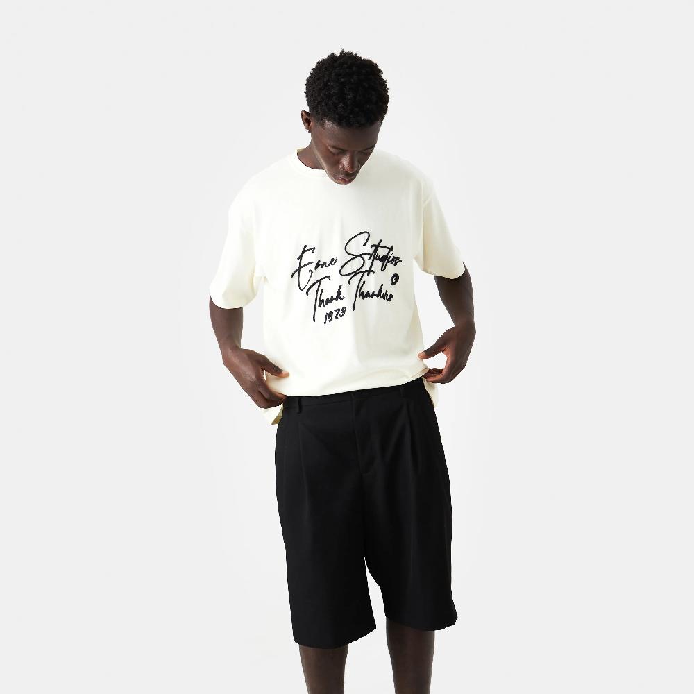 Eme Knot Off Sand Oversized Tee