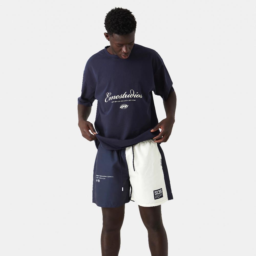 Eme Main Street Navy Oversized Tee