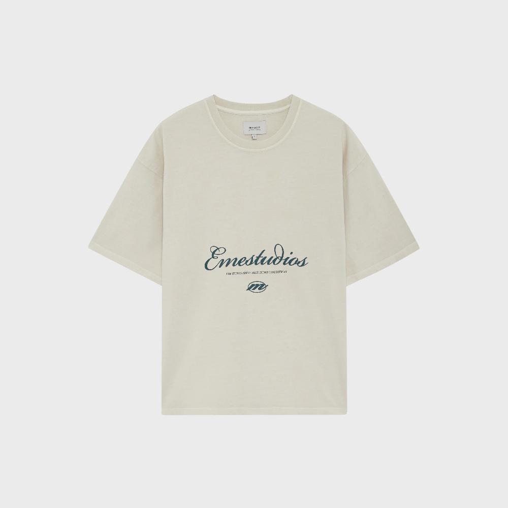Eme Main Street Off Sand Oversized Tee