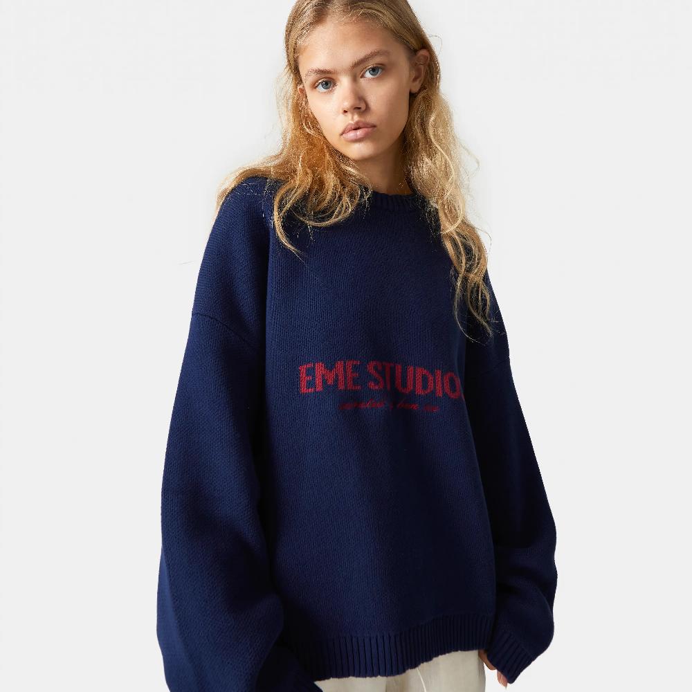 Eme Master Indigo Knit Sweater