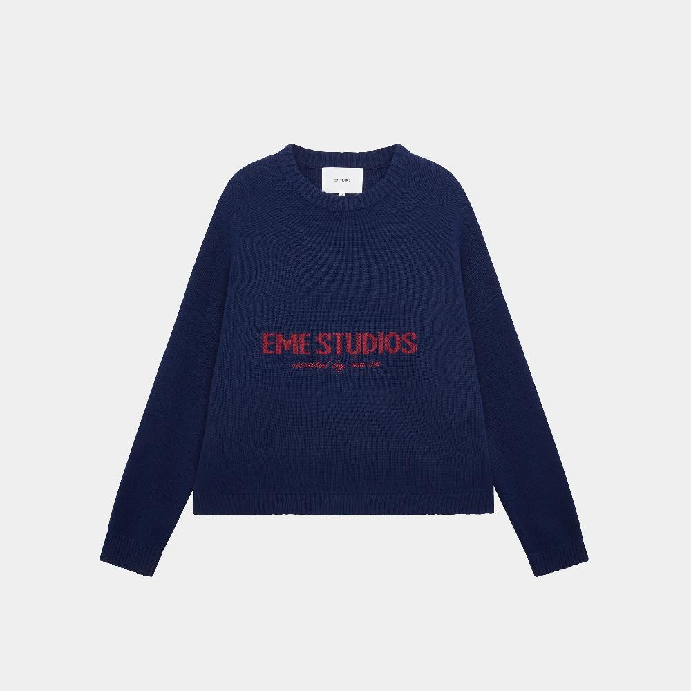 Eme Master Indigo Knit Sweater