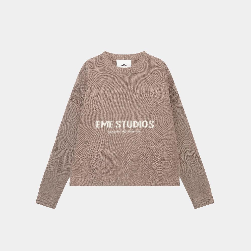 Eme Master Muddy Brown Knit Sweater