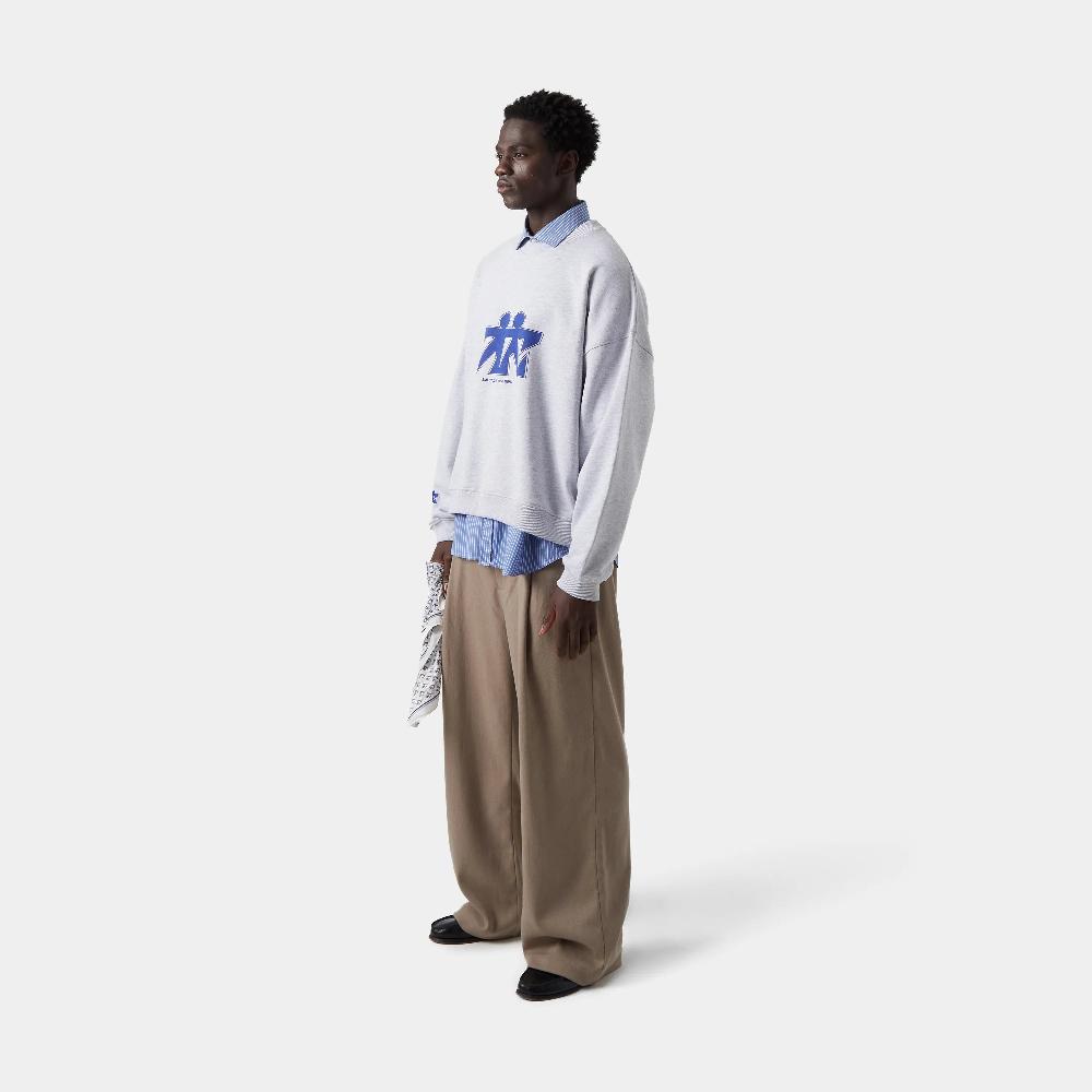 Eme Mbuddy Grey Oversized Crewneck