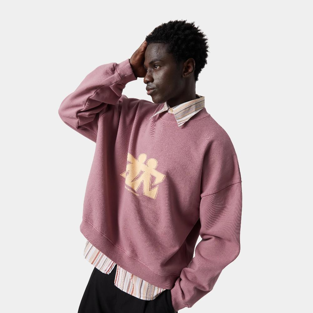 Eme Mbuddy Taupe Oversized Crewneck