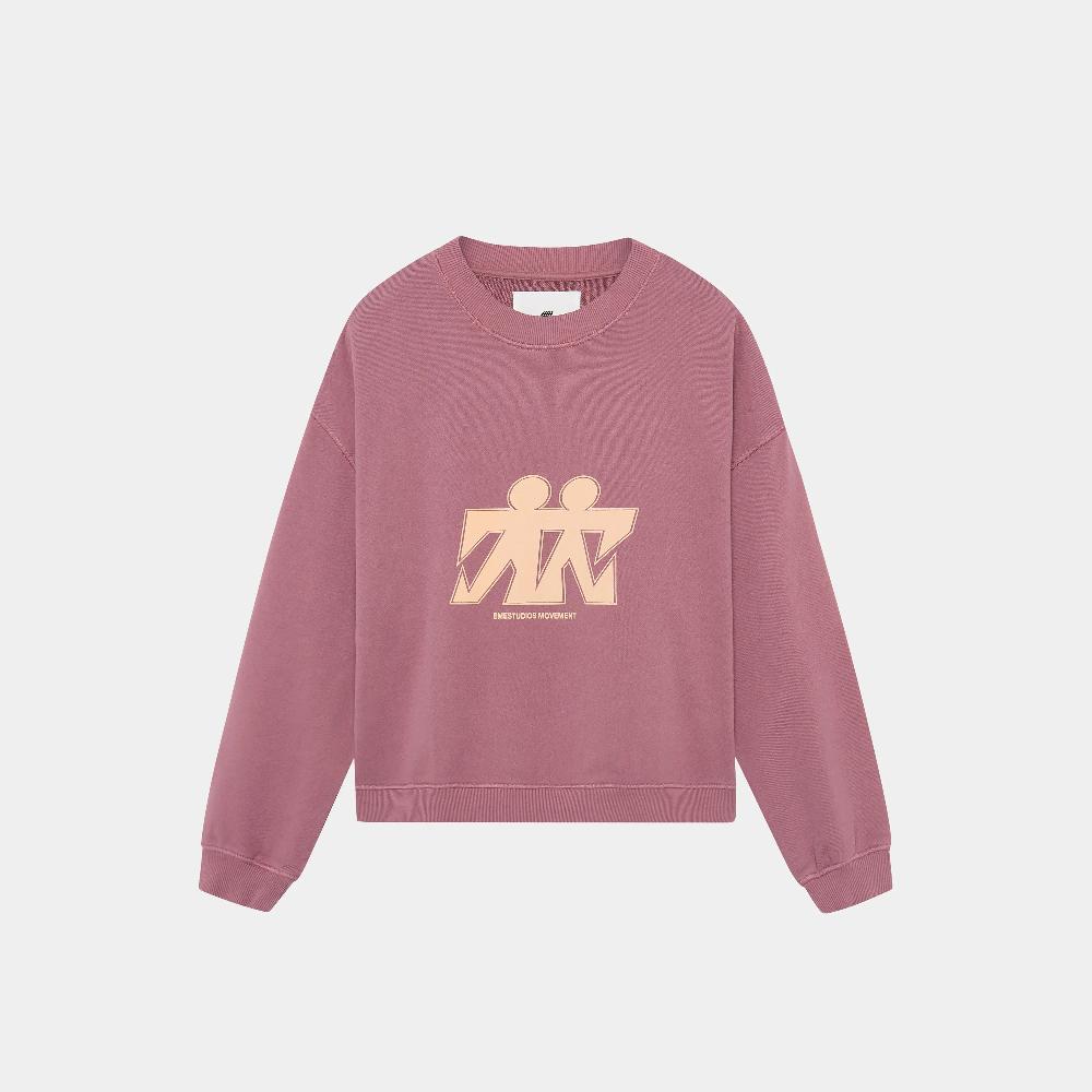 Eme Mbuddy Taupe Oversized Crewneck