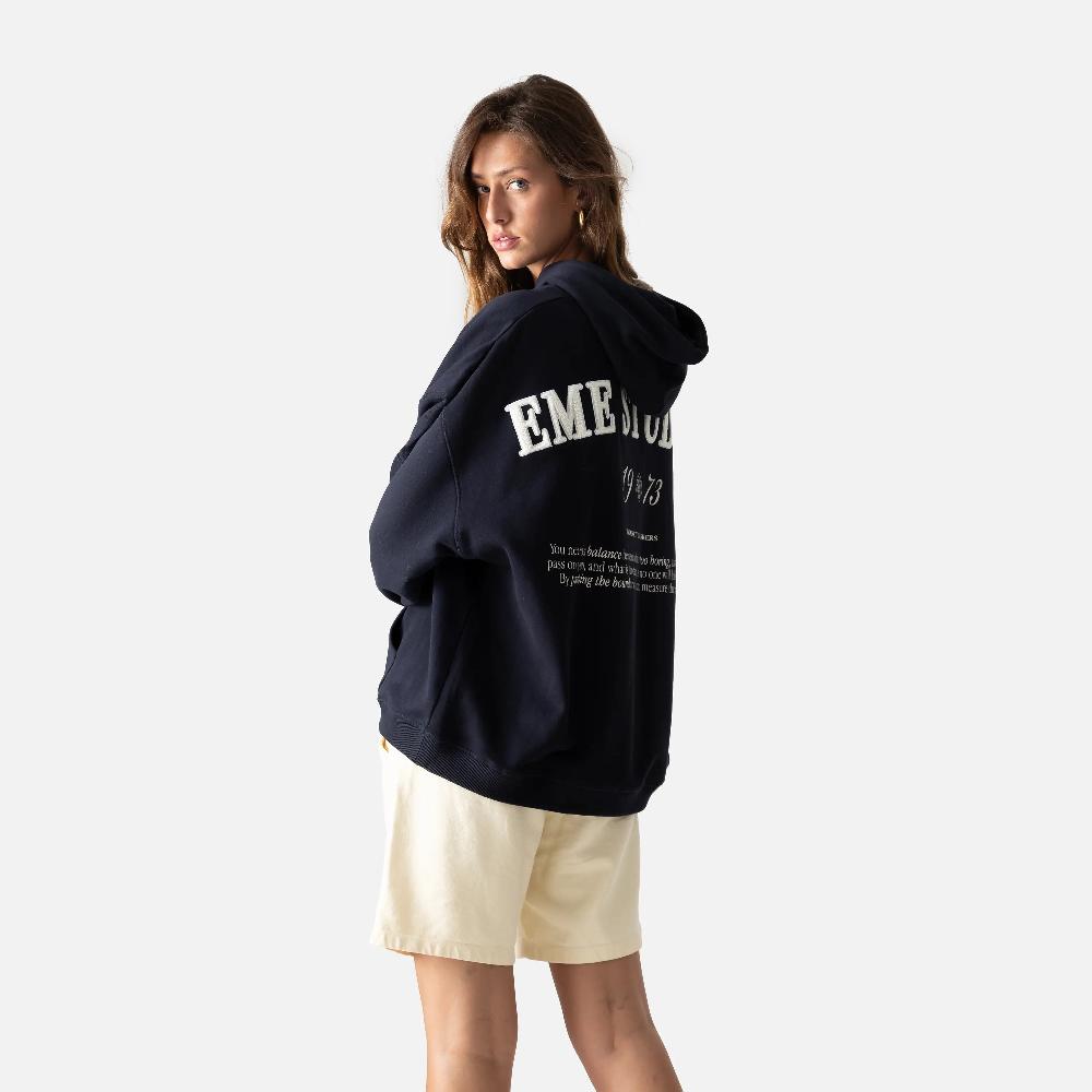 Eme Nexus Dark Navy Oversized Hoodie