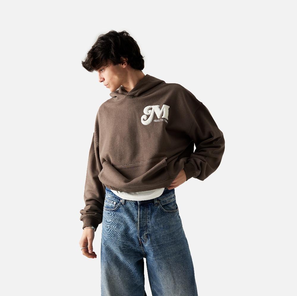 Eme Nexus Muddy Brown Oversized Hoodie