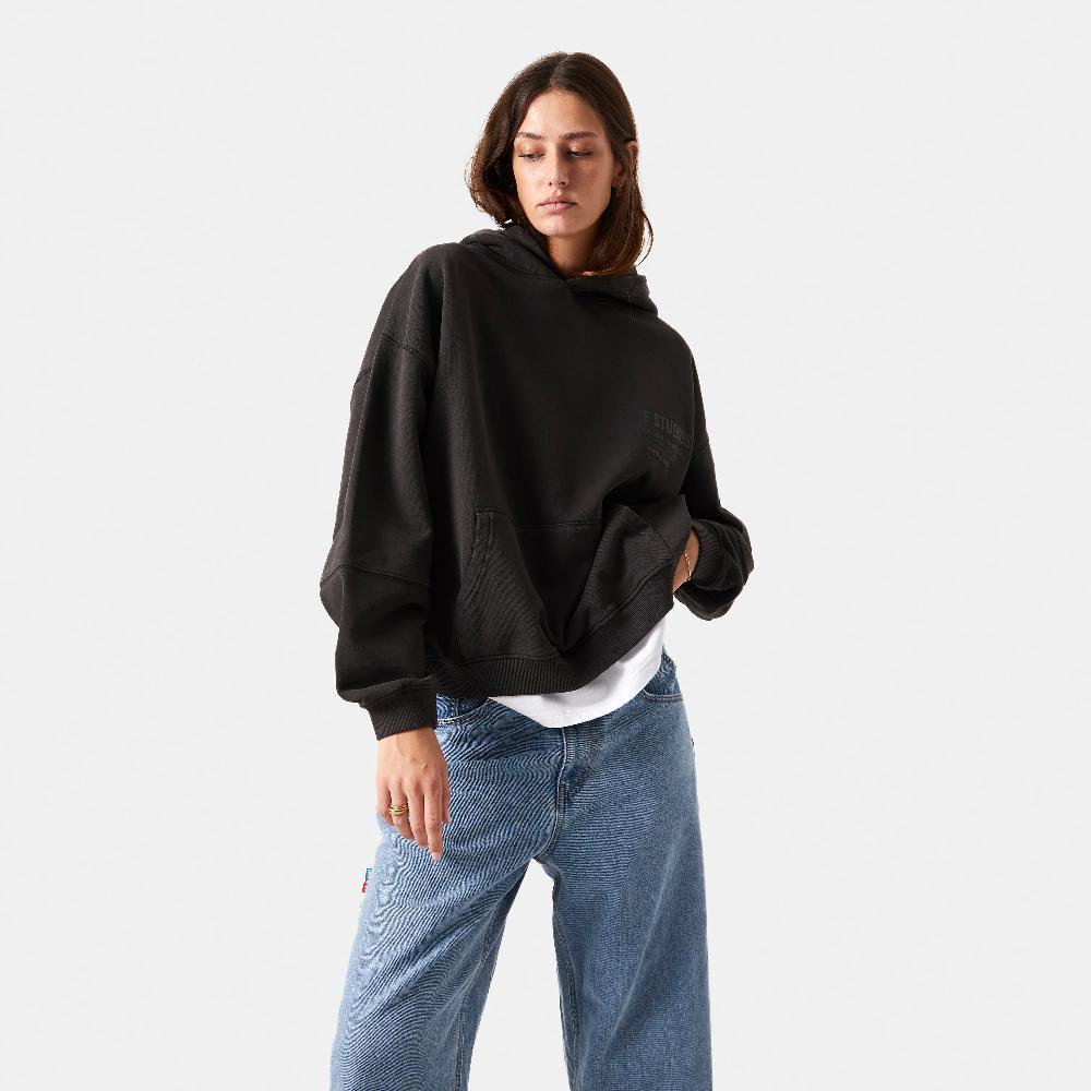 Eme Off Pressure Ebony Oversized Hoodie