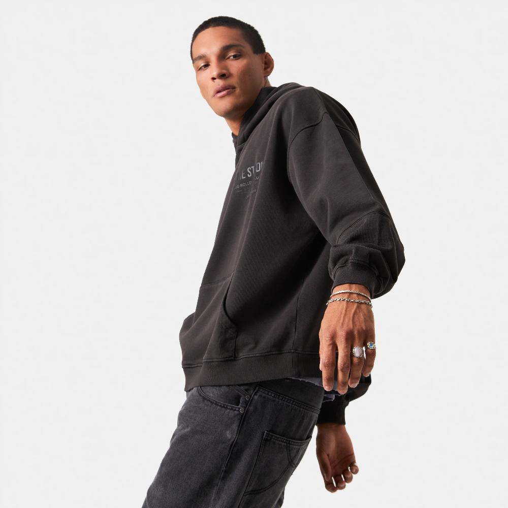 Eme Off Pressure Ebony Oversized Hoodie