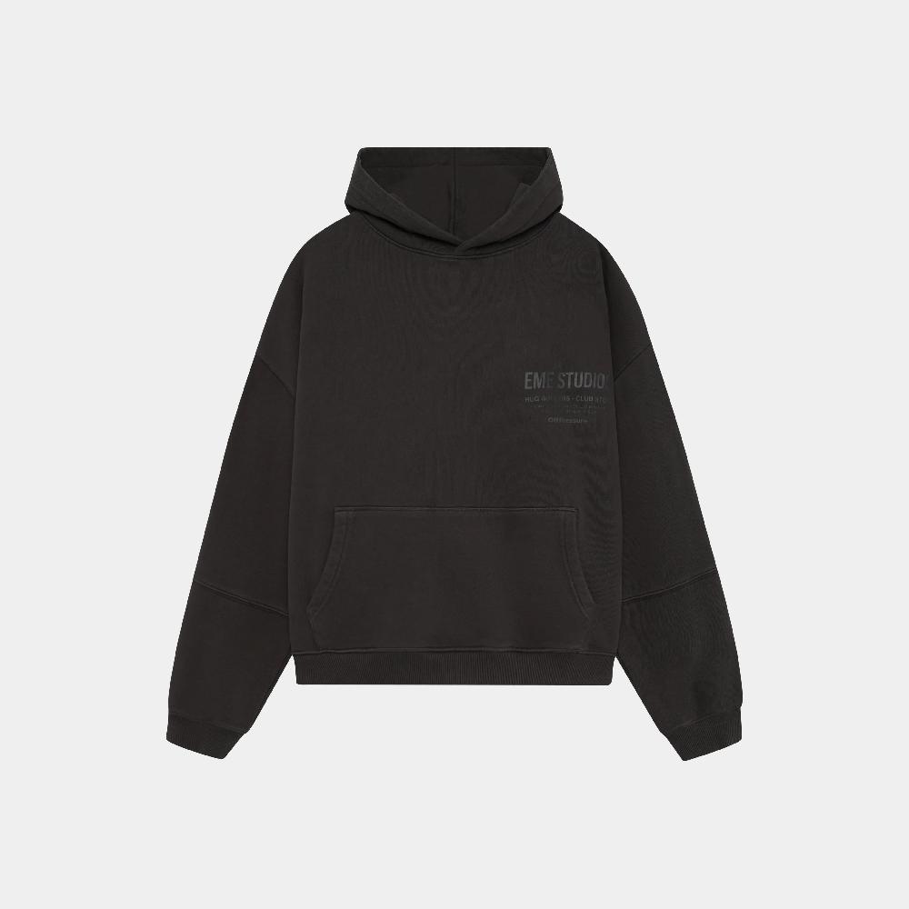 Eme Off Pressure Ebony Oversized Hoodie