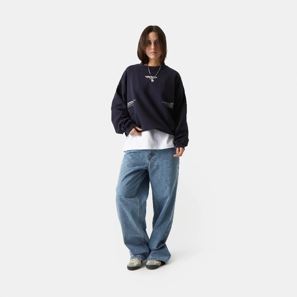 Eme Phantom Navy Oversized Mockneck