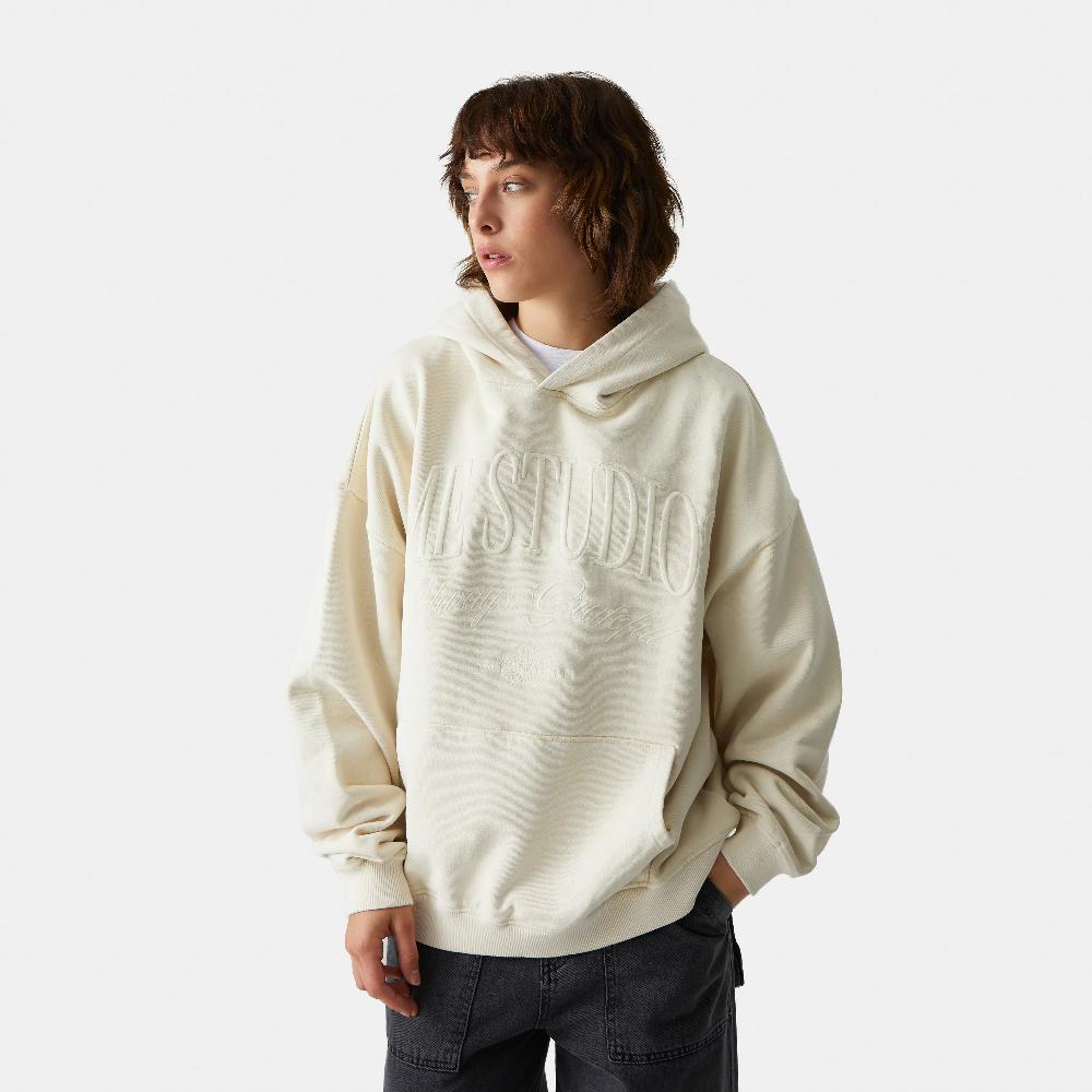 Eme Phantom Off Sand Oversized Hoodie