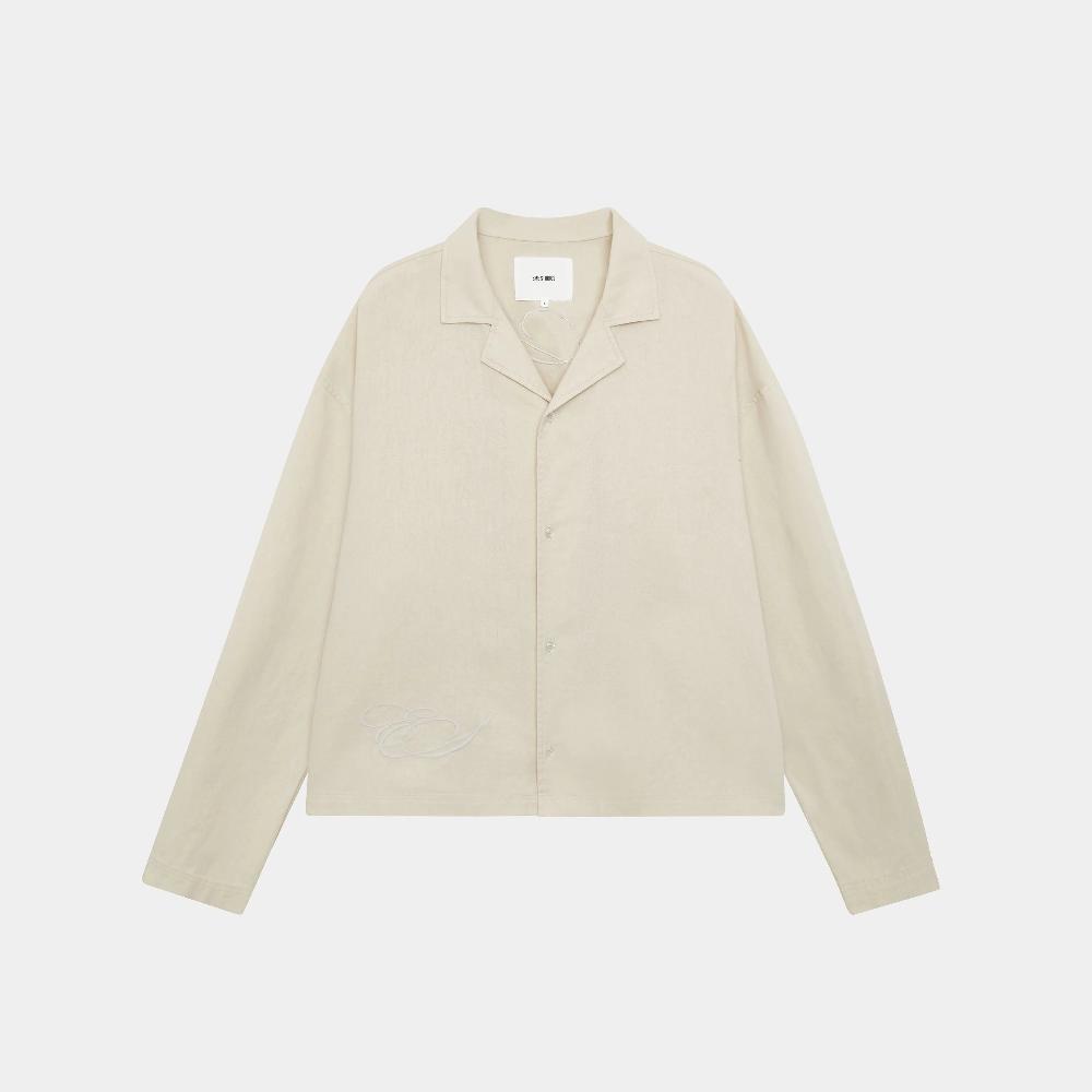 Eme Quarry Off Sand Linen Shirt