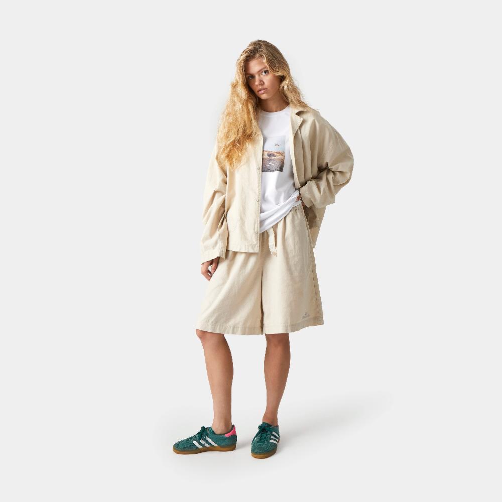 Eme Quarry Off Sand Linen Shorts