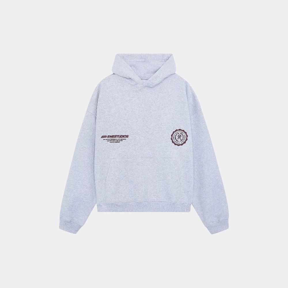 Eme Reborn Heather Grey Oversized Hoodie