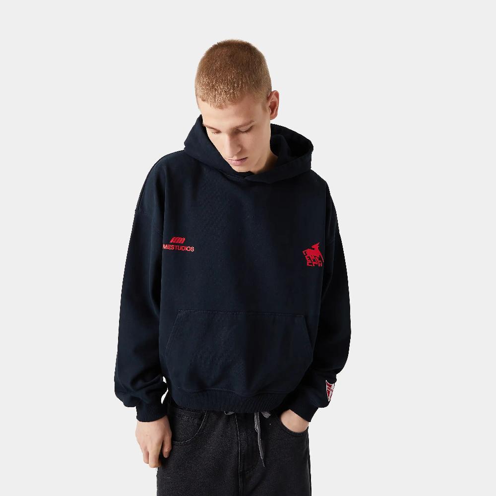 Eme Rensdyr Navy Hoodie