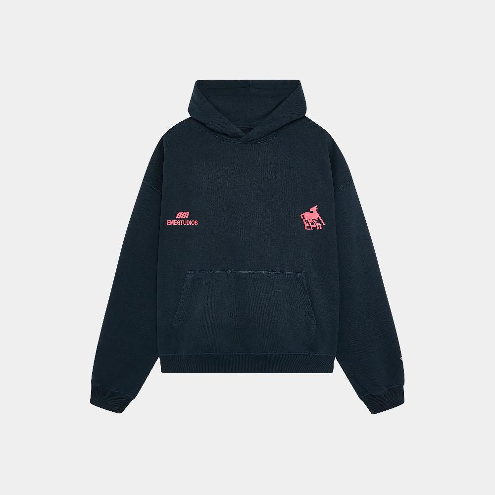 Eme Rensdyr Navy Hoodie