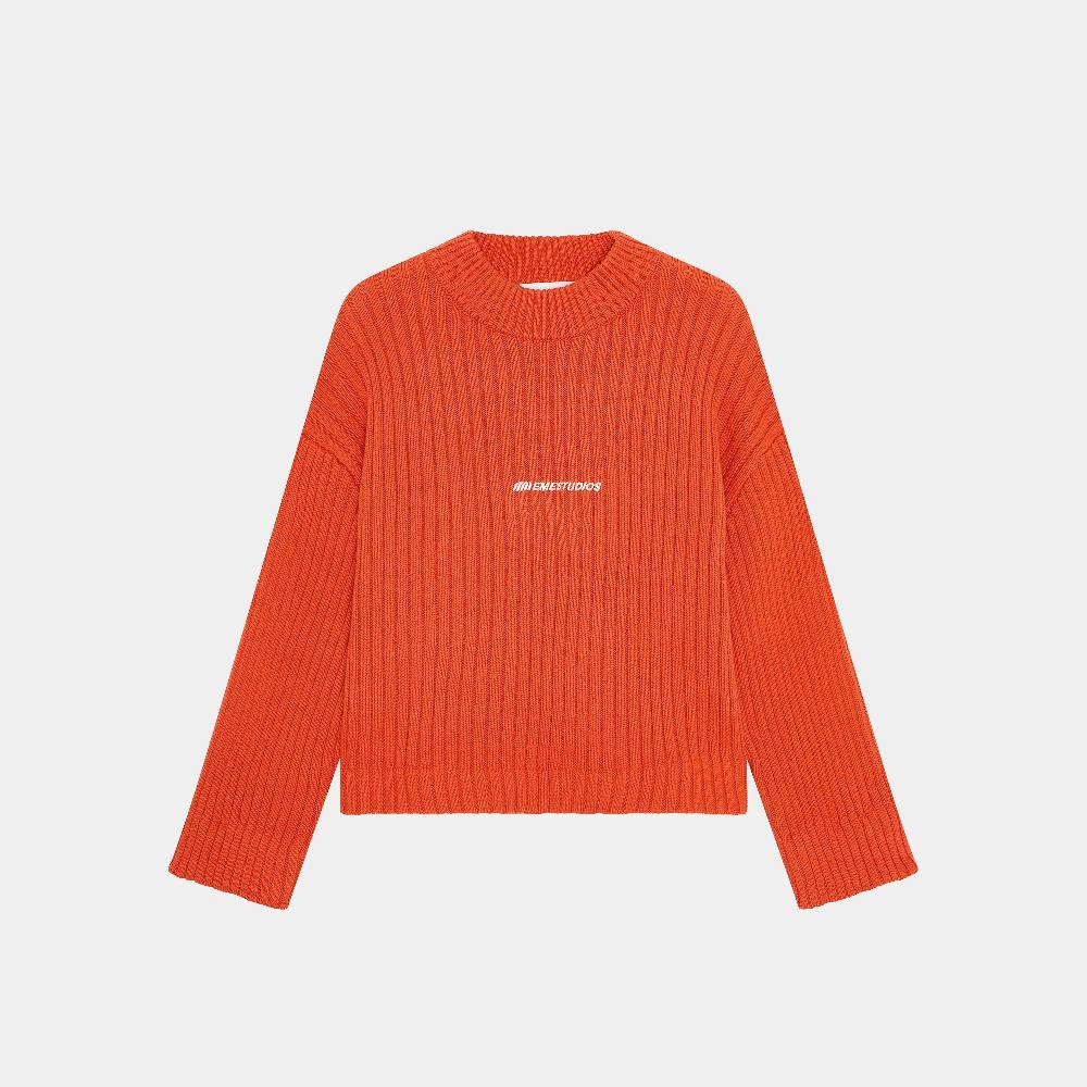 Eme Riot Knit Brick Baggy Sweater