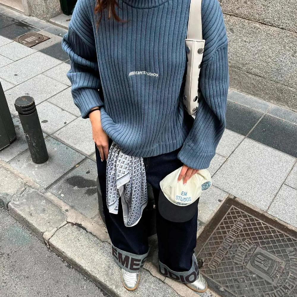 Eme Riot Knit Topaz Baggy Sweater
