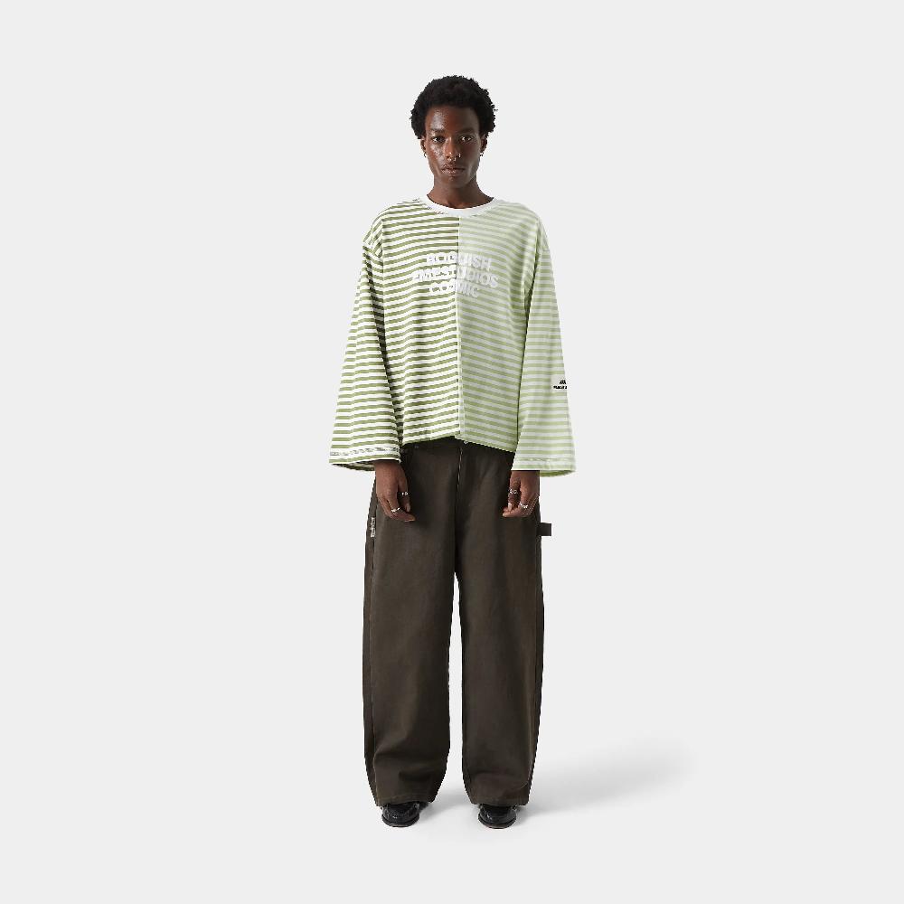 Eme Roguish Green Striped Long Sleeve