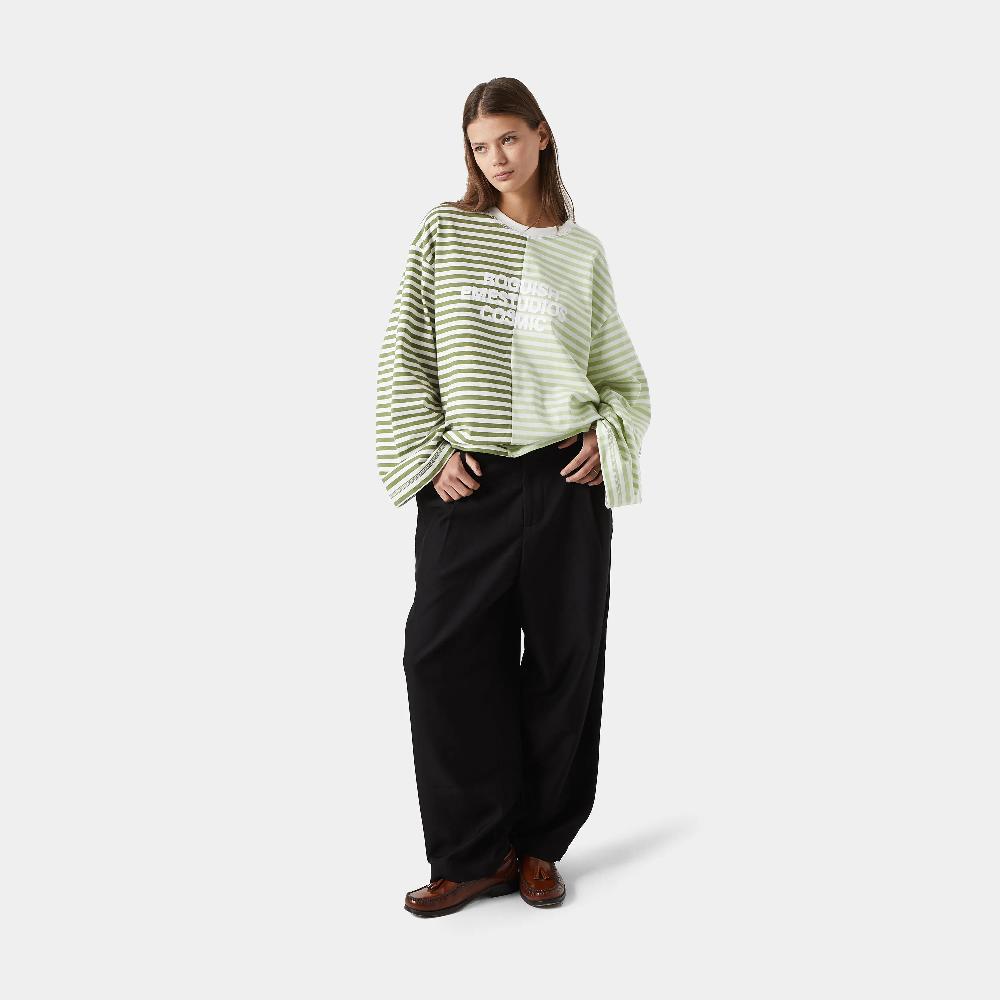 Eme Roguish Green Striped Long Sleeve