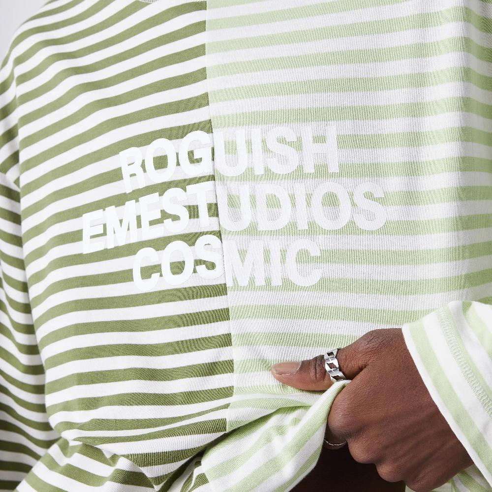 Eme Roguish Green Striped Long Sleeve