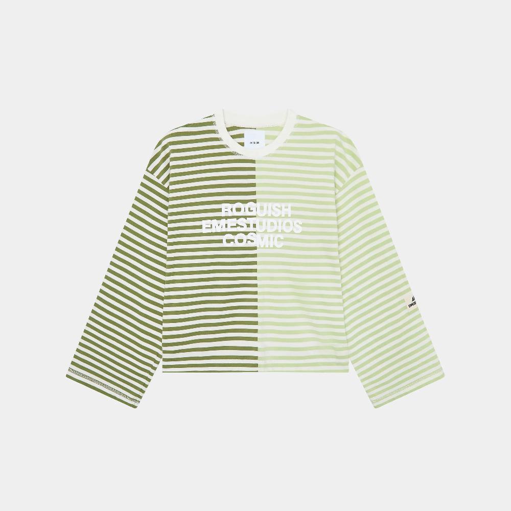 Eme Roguish Green Striped Long Sleeve