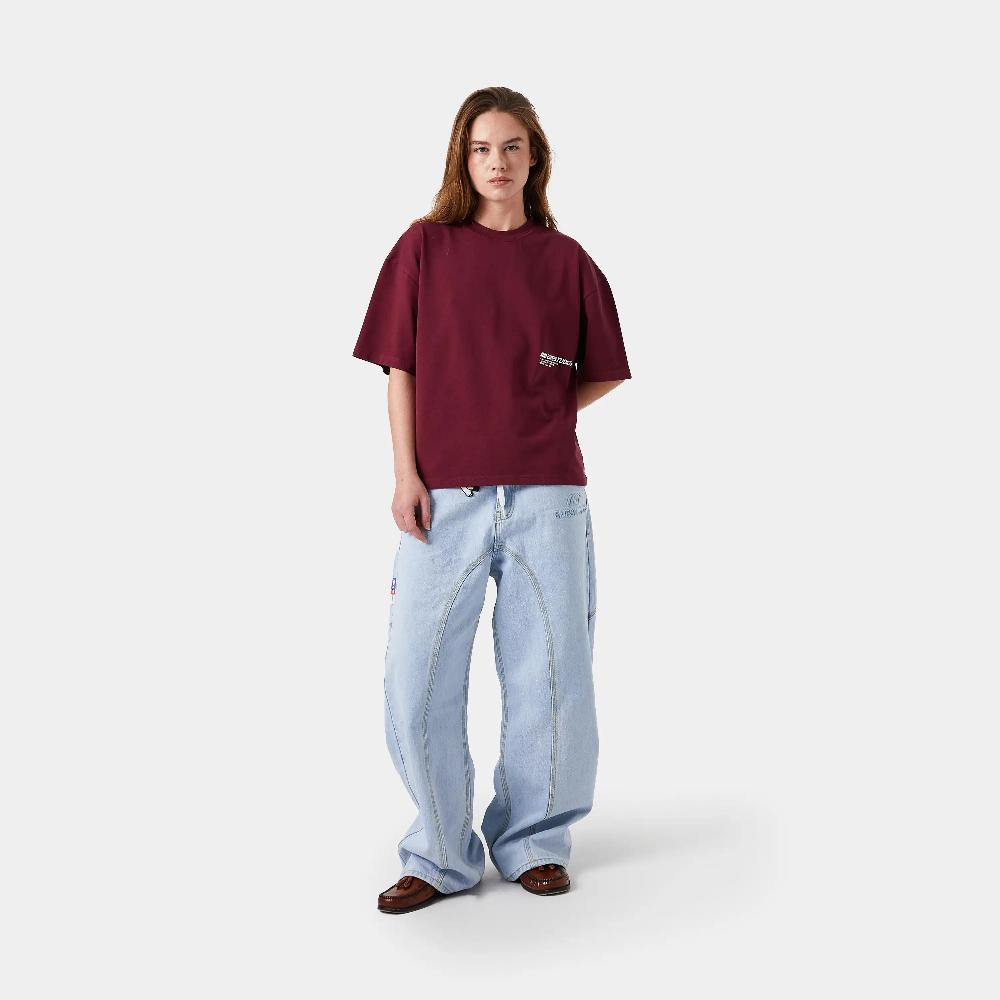 Eme Roots Burgundy Oversized Tee